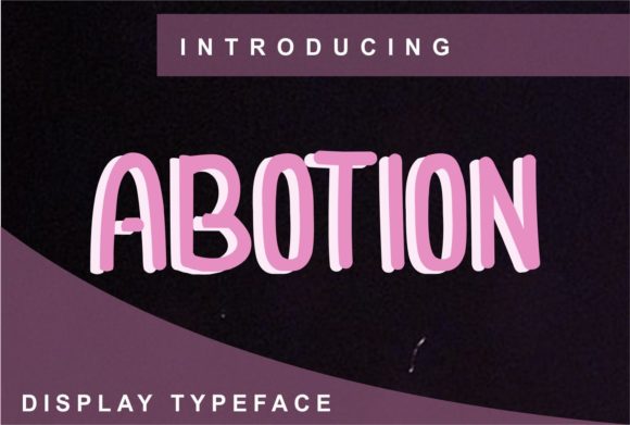 Abotion: Elevating Visual Communication with Clean Typography