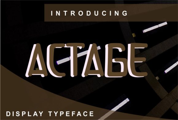 Actage: The Clean Display Font for Modern Design
