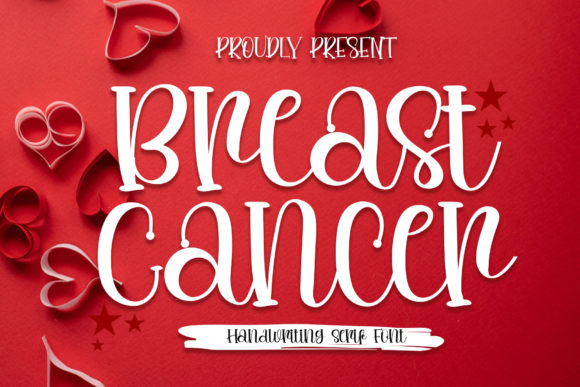 Breast Cancer Font: A Whimsical Display Type for Bold Designs