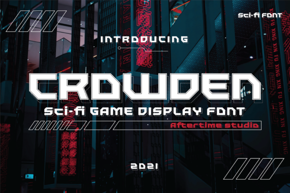 Crowden: The Futuristic Display Font for High-Tech Branding