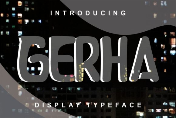 Gerha: A Clean Display Font for Modern Design