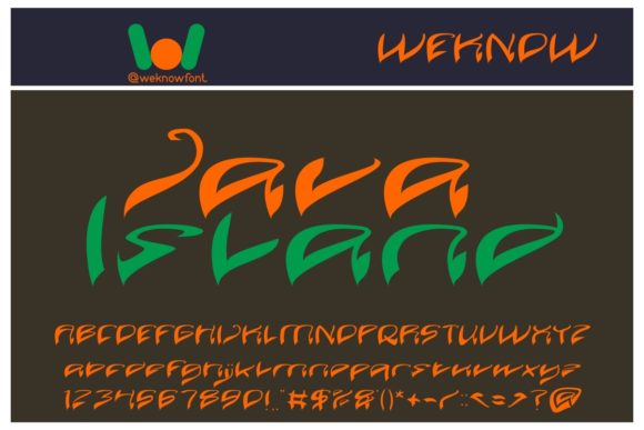 Java Island: The Whimsical Wavy Font for Creative Design