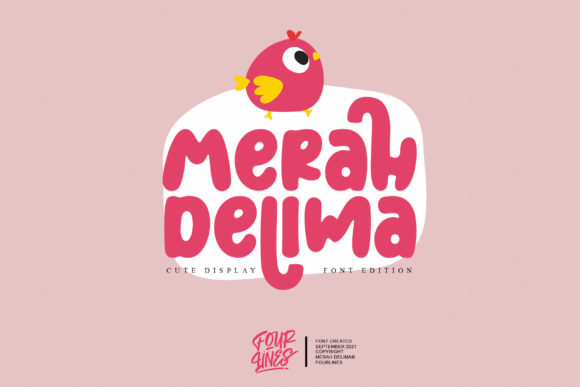 Merah Delima: The Playful Font for Bold Designs