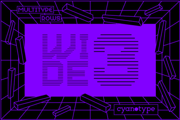 MultiType Rows Wide 3: Pixelated Design Power