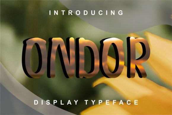 Ondor: The Clean Display Font for Stunning Designs