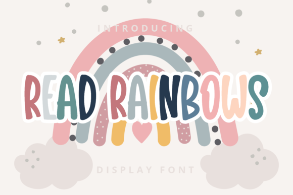 Read Rainbows: A Playful Display Font for Bright Designs