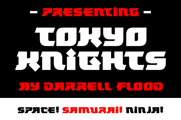 Tokyo Knights: A Bold Japanese-Inspired Display Font for Impactful Design