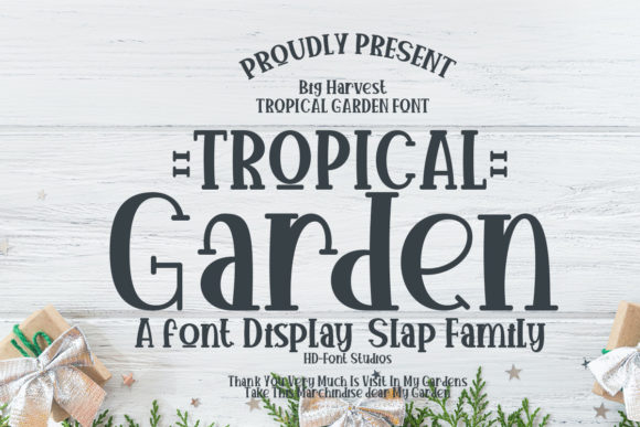 Tropical Garden: Why This Bold, Quirky Display Font Is Stealing the Show