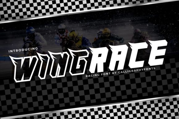 WingRace: The Ultimate Display Font for Bold Design Projects